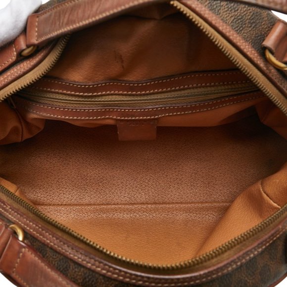 Celine Macadam Tote Bag Handbag Brown PVC Women's CELINE - Picture 8 of 11